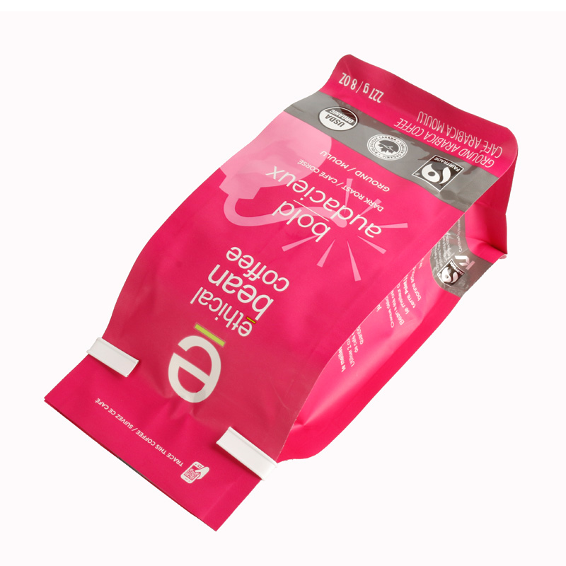 8oz Matte Pink Coffee Packaging
