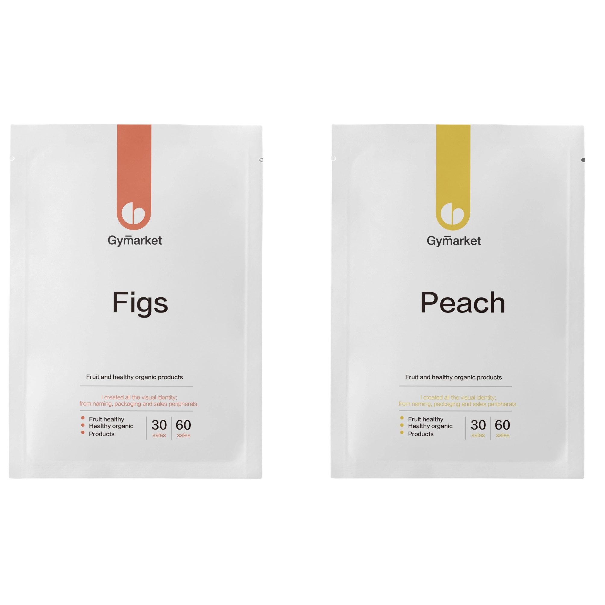 Custom Three Side Seal Pouch for Food & Snack Packaging