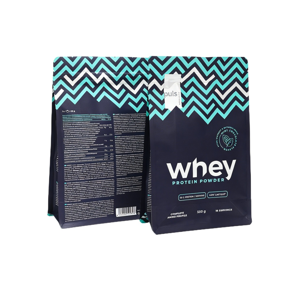 Flat Bottom Pouch for Protein Powder