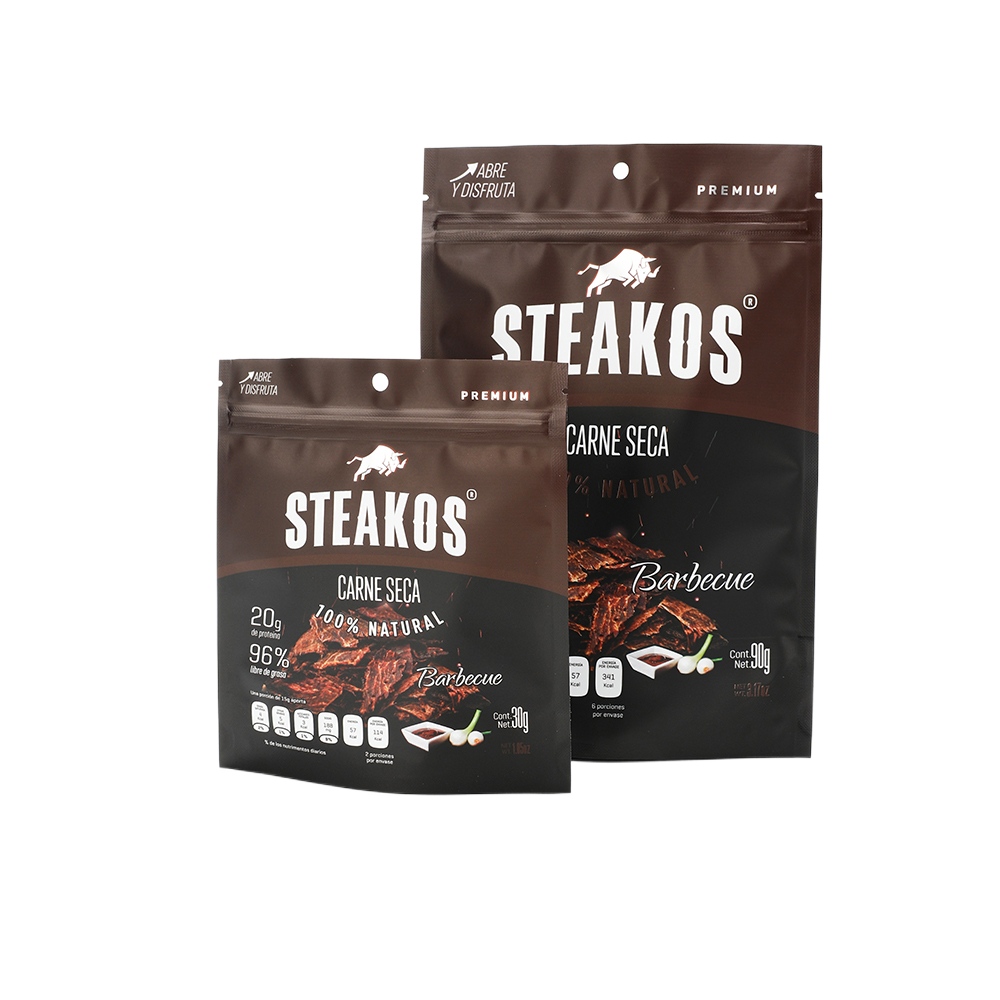 Custom Matte Stand Up Beef Jerky Pouch