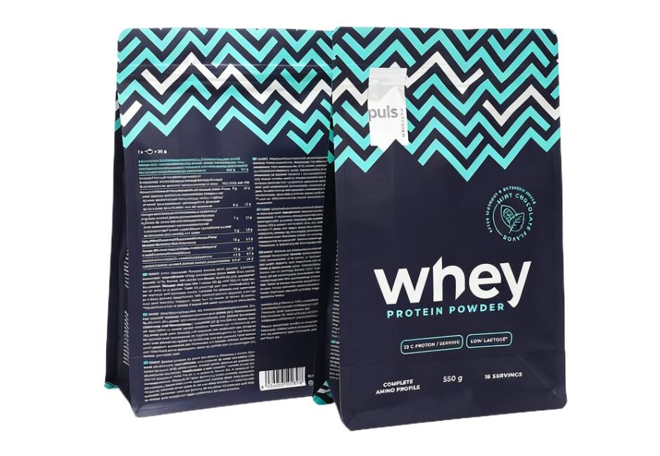 Sustainable Flat Bottom Pouch for Protein Powder