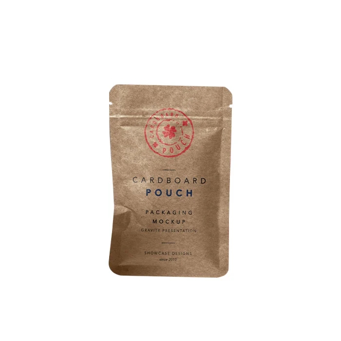 Custom Printed Eco-Friendly Compostable Kraft Flat Pouches