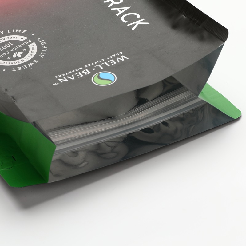 Matte Flat Bottom Pouch with Valve for Coffee Beans Matte Flat Bottom Pouch with Valve for Coffee Beans