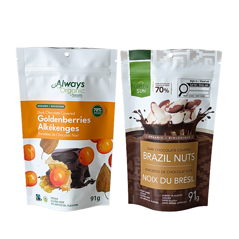 Stand Up Pouches for Nuts & Chocolate Stand Up Pouches for Nuts & Chocolate