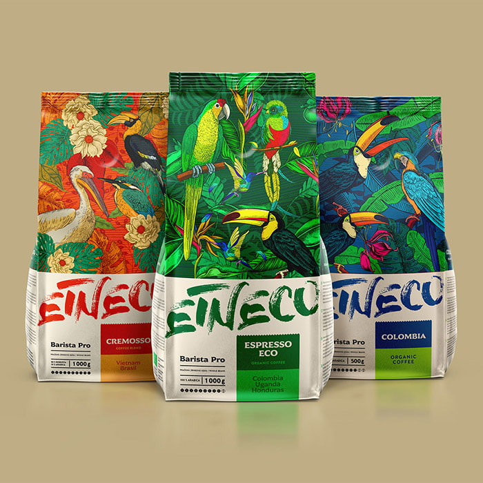 Custom Printed Recyclable Side Gusset Coffee Bags