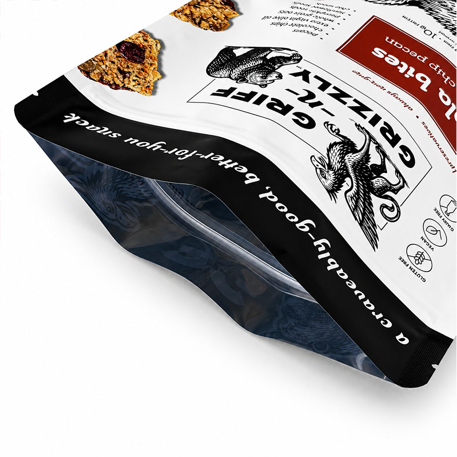 Custom Matte Stand Up Pouch with Zipper Custom Matte Stand Up Pouch with Zipper