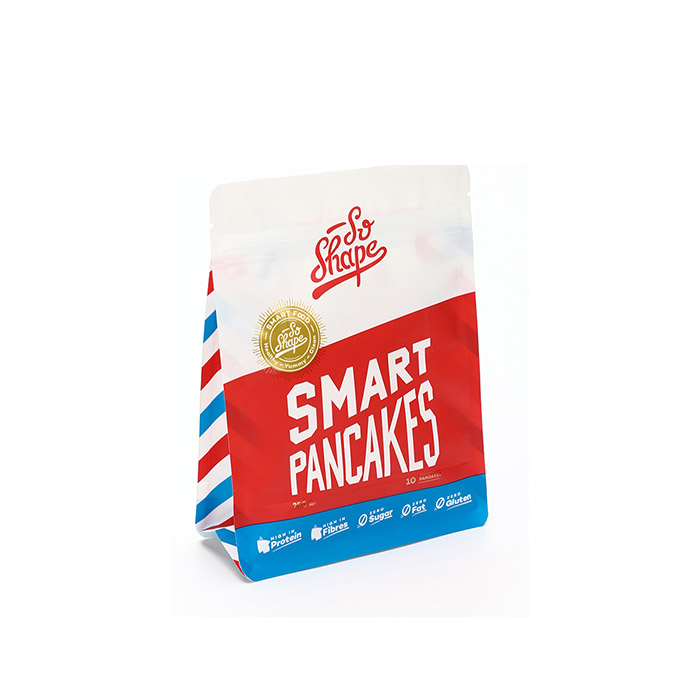 Custom Printed Recyclable Flat Bottom Pouches with Zipper