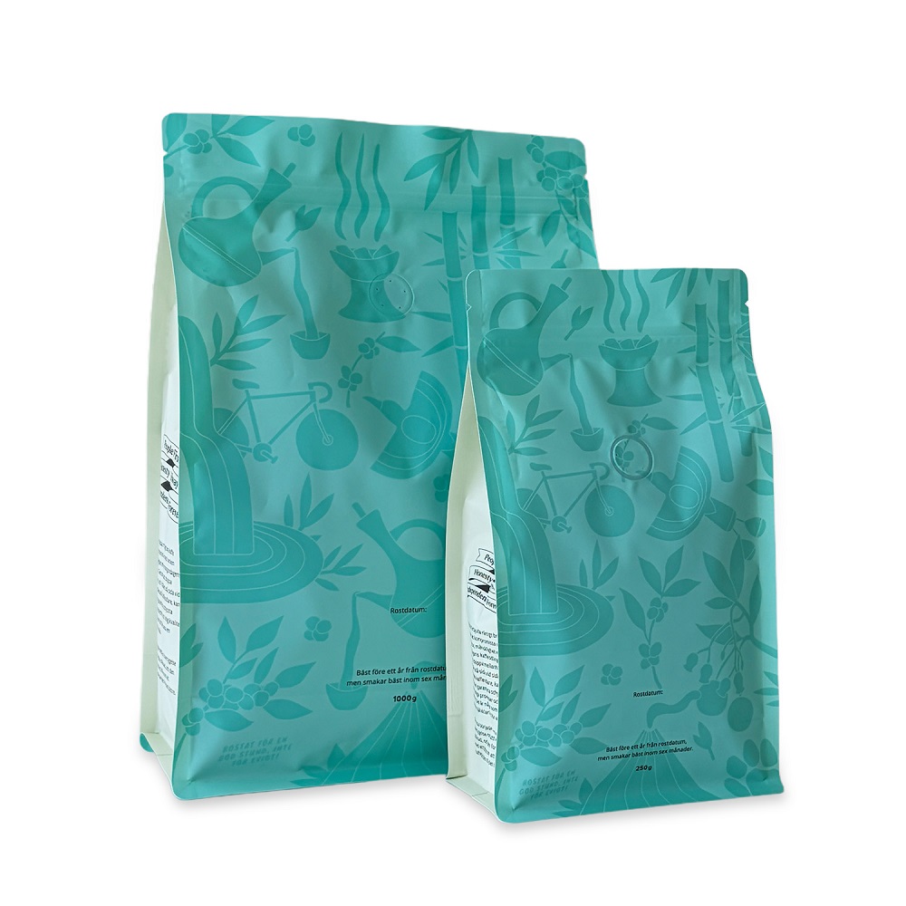 Soft Touch Flat Bottom Coffee Bags